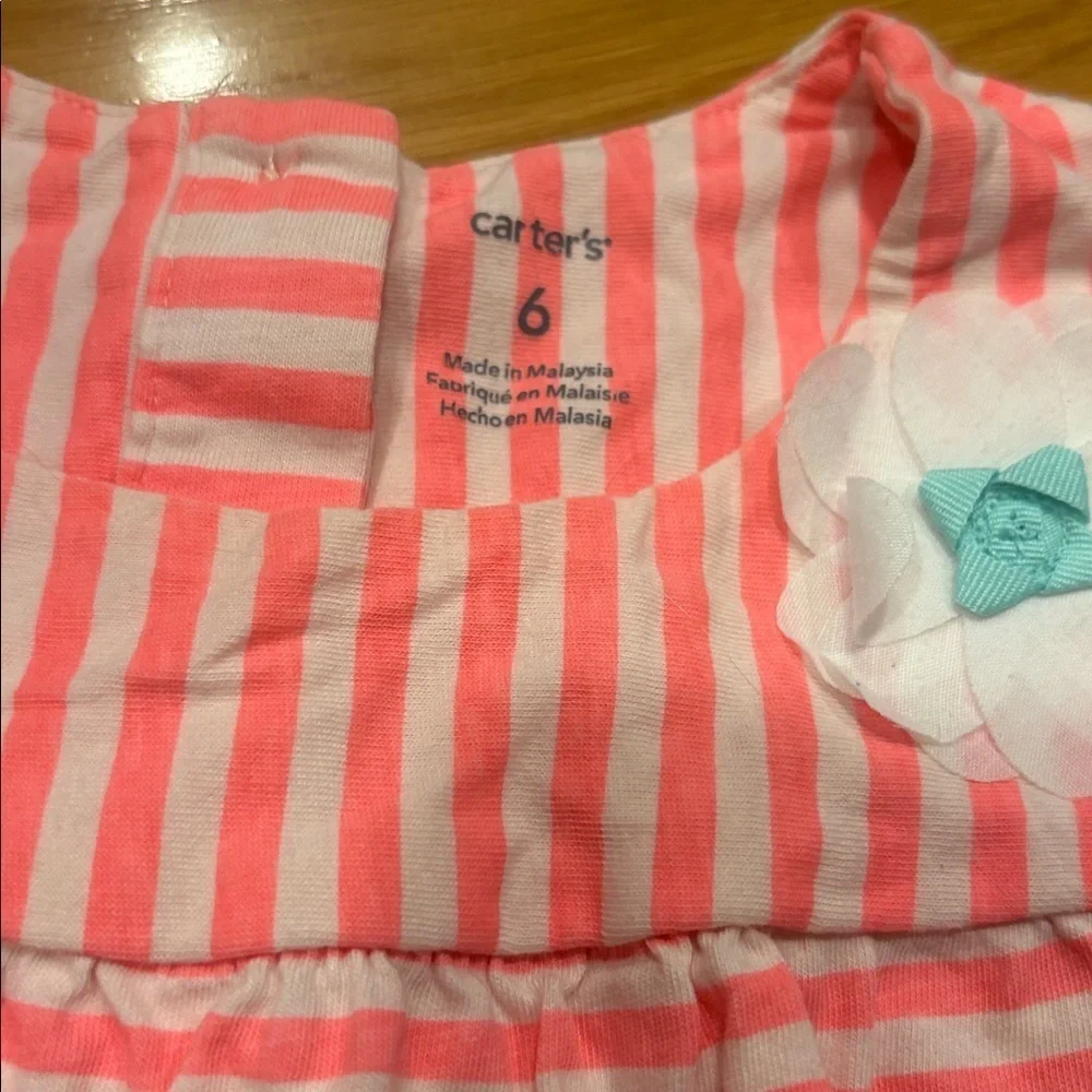 Carter's Pink and White Striped Kids Blouse